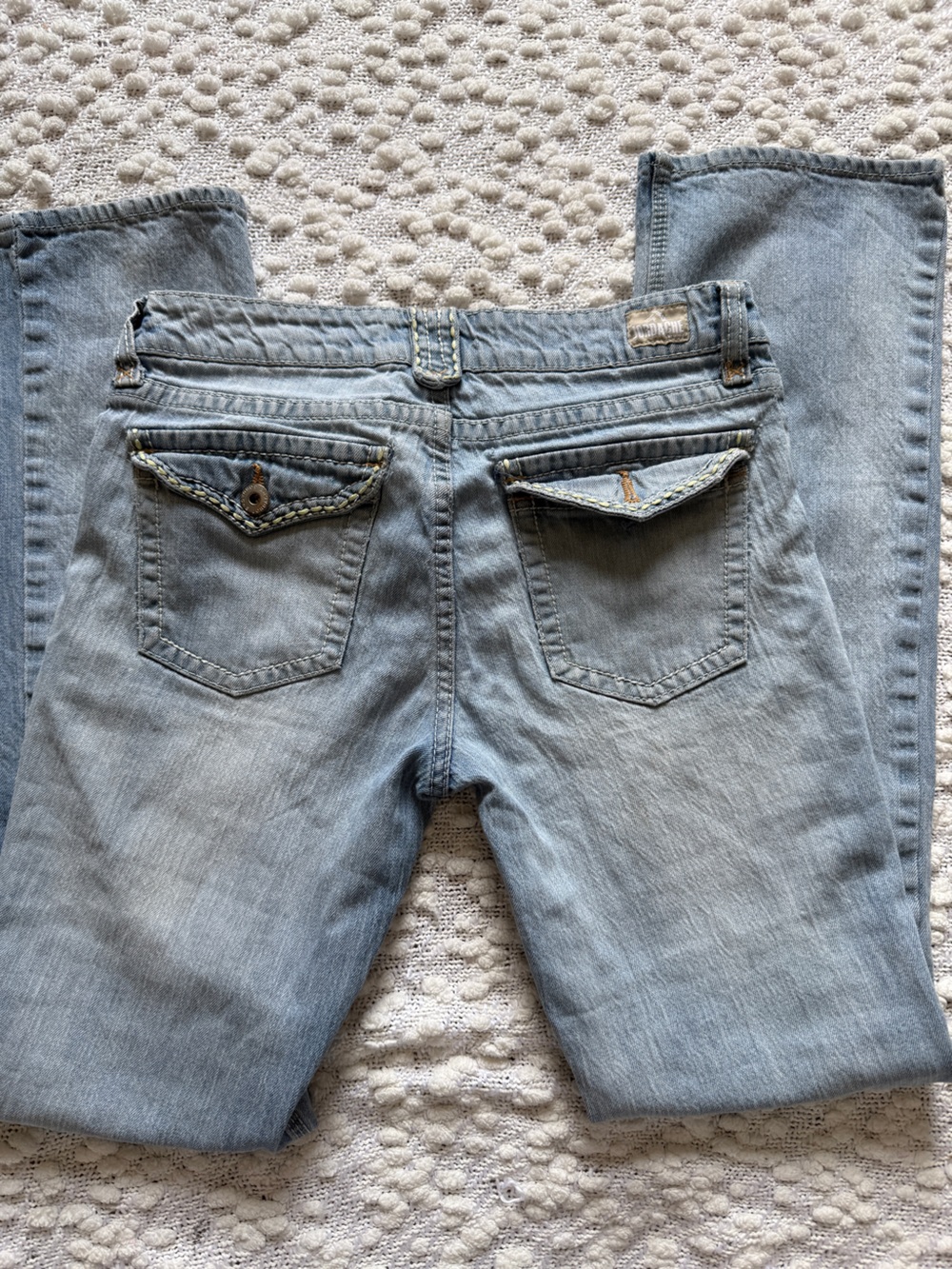 Vintage Jordache Light Blue Boyfriend Jeans with Flap Back Pockets